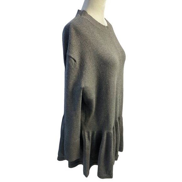 Free People Time On My Side Mini Sweater Dress Dark Heather Grey Size XS NWT - Picture 14 of 17